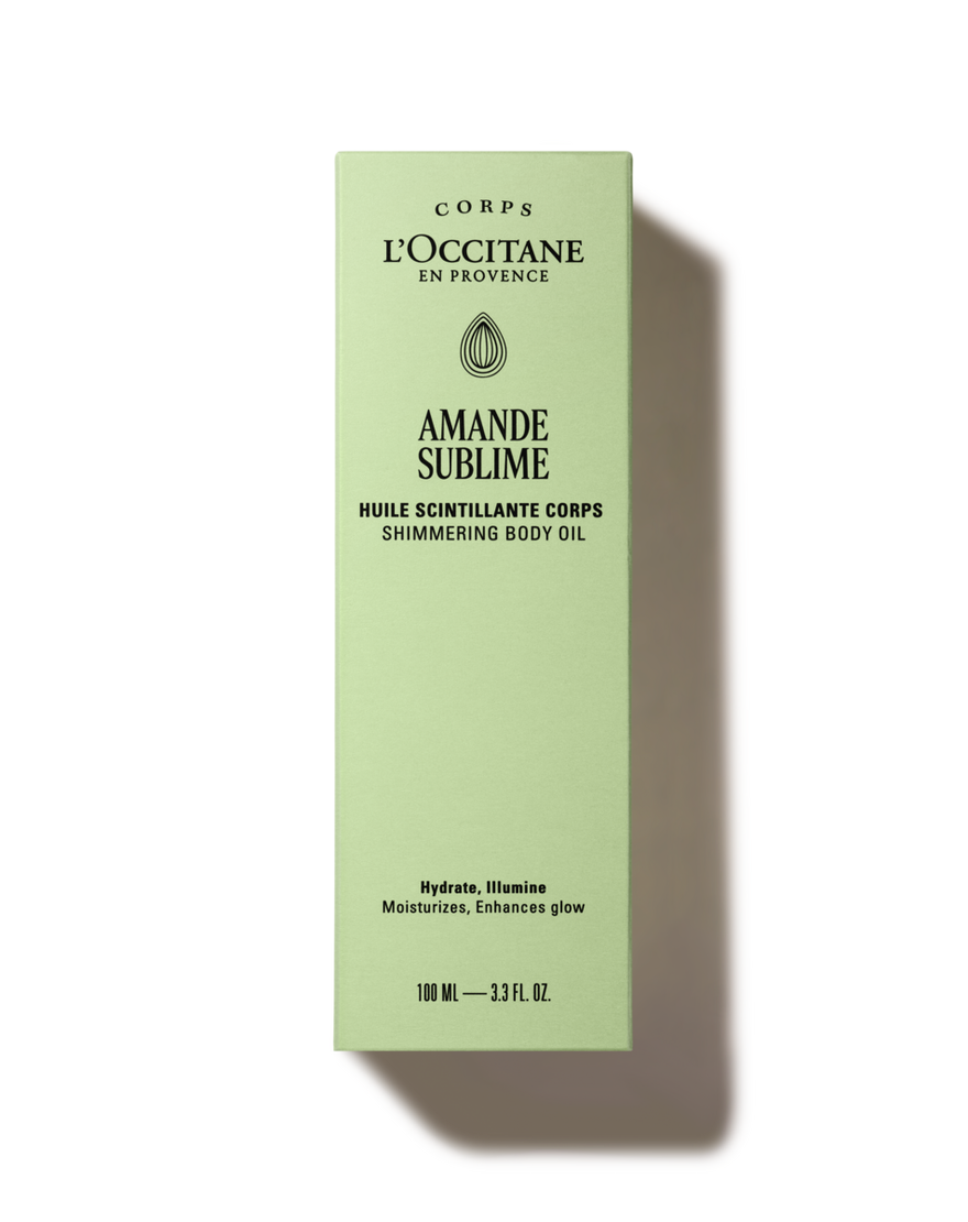 almond  amande  shimmering  body oil