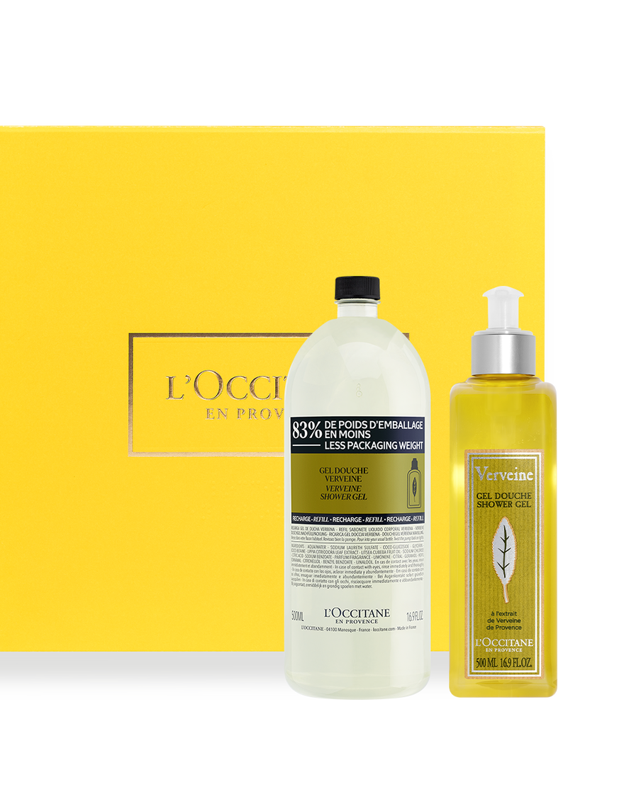 verbena shower gel refill duo