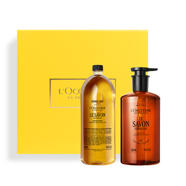 verbena liquid soap refill duo