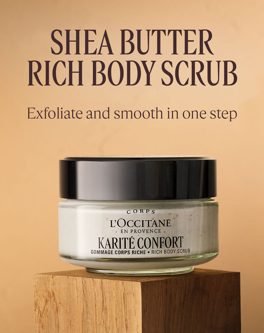 shea butter rich body scrub