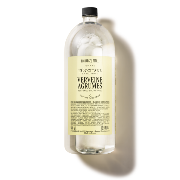 verveine agrumes  citrus verbena  perfumed shower gel refill  refill   500ml