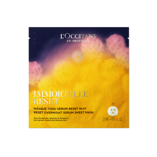 immortelle reset serum bio cellulose mask