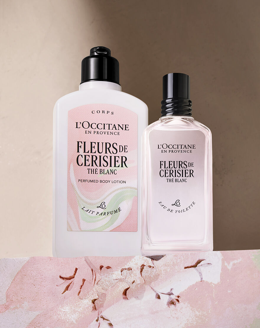 Fleurs de Cerisier Thé Blanc (Cherry Blossom) Perfumed Body Lotion fleurs de cerisier th blanc cherry blossom perfumed body lotion