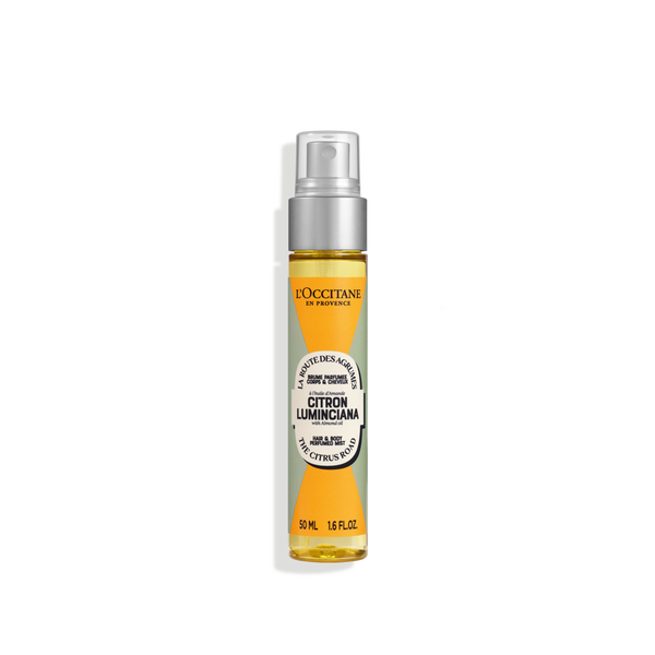 almond citron luminciana hair body mist