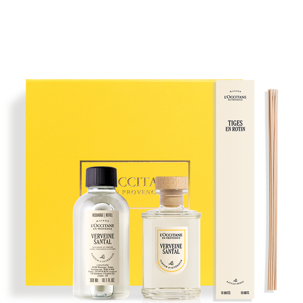 verveine santal home diffuser refill set