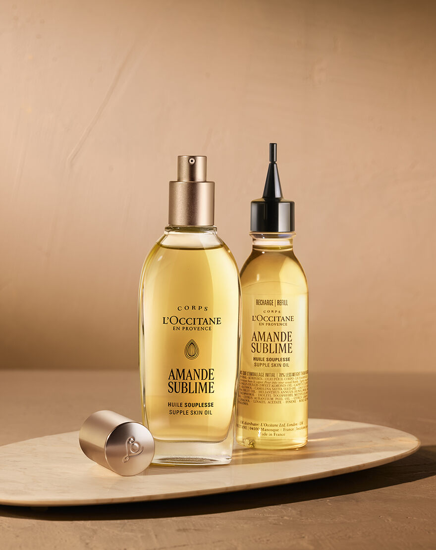 almond  amande  supple skin oil refill  refill   100ml