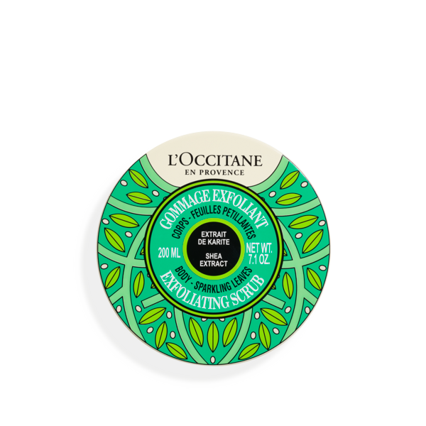 shea sparkling leaves exfoliating body scrub