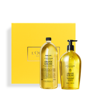 Almond Shower Oil Luxury Refillable Duo
